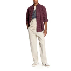 Chemise à Carreaux Bordeaux Homme - Armani Exchange -TEDDY Vetements Magasin chemise a carreaux bordeaux homme armani exchange 2