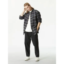 Chemise à Carreaux Hillsboro Noir Homme - Picture -TEDDY Vetements Magasin chemise a carreaux hillsboro noir homme picture 2
