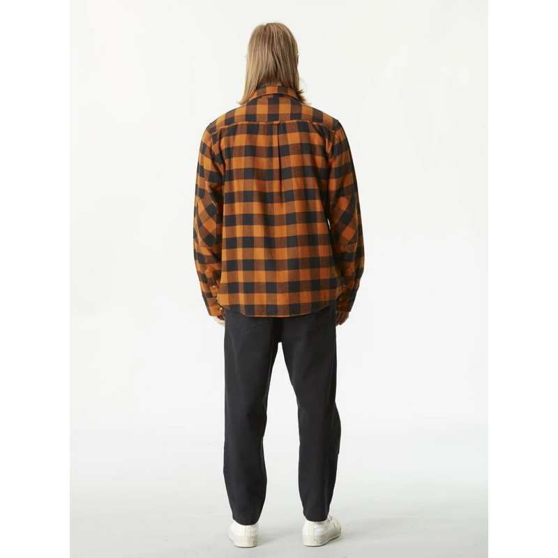 Chemise à Carreaux Hillsboro Orange Homme - Picture 4 Chemise à Carreaux Hillsboro Orange Homme - Picture – Image 2