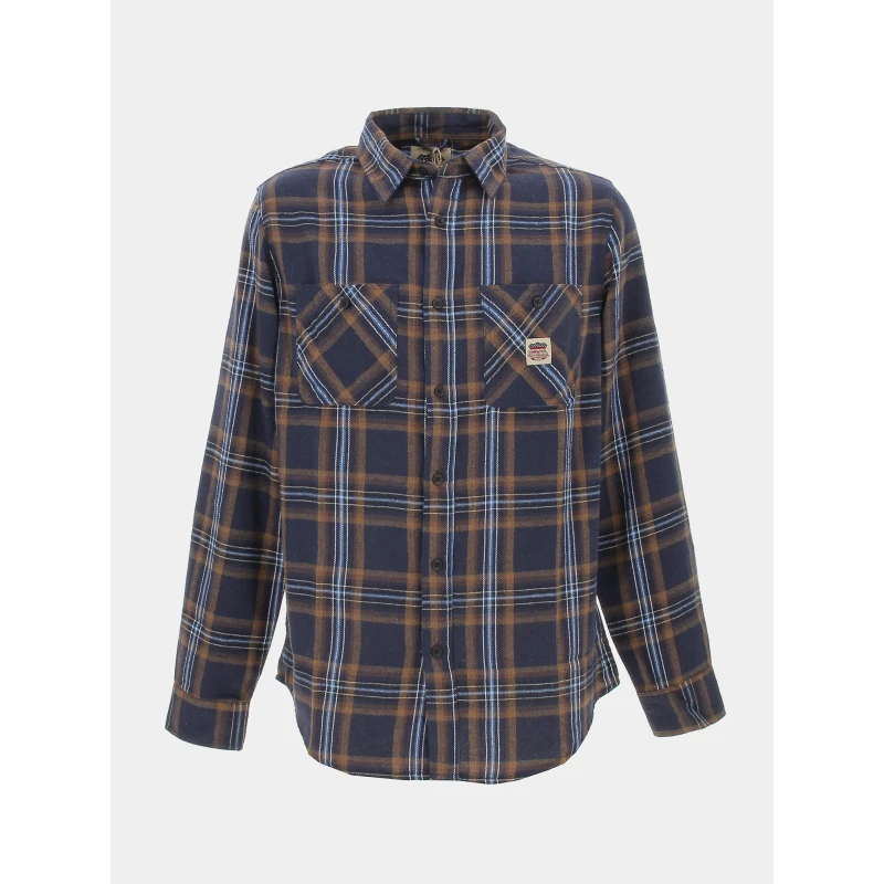 Chemise à Carreaux Plaid Marron Homme - Von Dutch 3 Chemise à Carreaux Plaid Marron Homme - Von Dutch