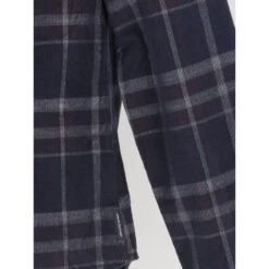 Chemise à Carreaux Strié Bleu Marine Homme - Armani Exchange -TEDDY Vetements Magasin chemise a carreaux strie bleu marine homme armani exchange 3