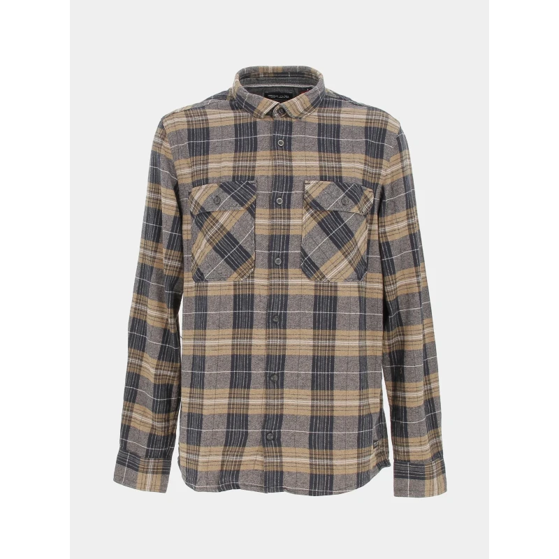 Chemise à Carreaux Valentin Marron Homme - Teddy Smith 3 Chemise à Carreaux Valentin Marron Homme - Teddy Smith
