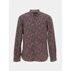 Chemise Ă Fleurs Axel Bordeaux Homme - Teddy Smith
