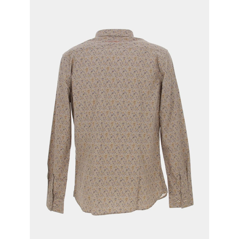 Chemise à Fleurs Axel Marron Homme - Teddy Smith 4 Chemise à Fleurs Axel Marron Homme - Teddy Smith – Image 2