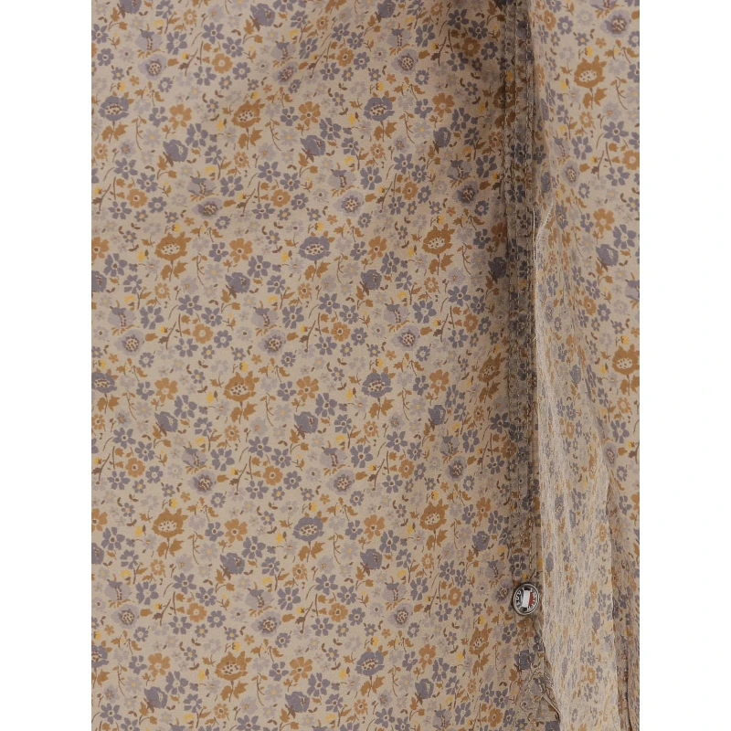 Chemise à Fleurs Axel Marron Homme - Teddy Smith 6 Chemise à Fleurs Axel Marron Homme - Teddy Smith – Image 4