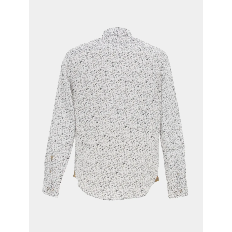 Chemise à Fleurs Kelyan Blanc Homme - Izac 4 Chemise à Fleurs Kelyan Blanc Homme - Izac – Image 2