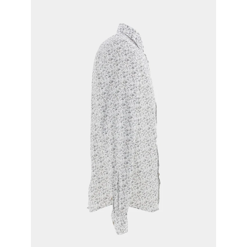 Chemise à Fleurs Kelyan Blanc Homme - Izac 5 Chemise à Fleurs Kelyan Blanc Homme - Izac – Image 3