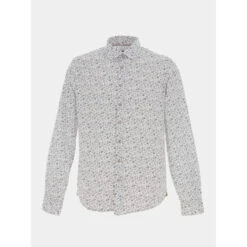 Chemise Ă Fleurs Kelyan Blanc Homme - Izac