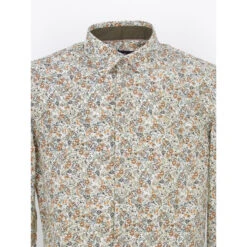 Chemise à Fleurs Lagantine Kaki Marron Homme - Benson & Cherry 8 Chemise à Fleurs Lagantine Kaki Marron Homme - Benson & Cherry -TEDDY Vetements Magasin chemise a fleurs lagantine kaki marron homme benson cherry 2