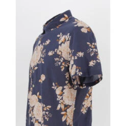 Chemise à Fleurs Ledger Bleu Marine Homme - Teddy Smith -TEDDY Vetements Magasin chemise a fleurs ledger bleu marine homme teddy smith 3
