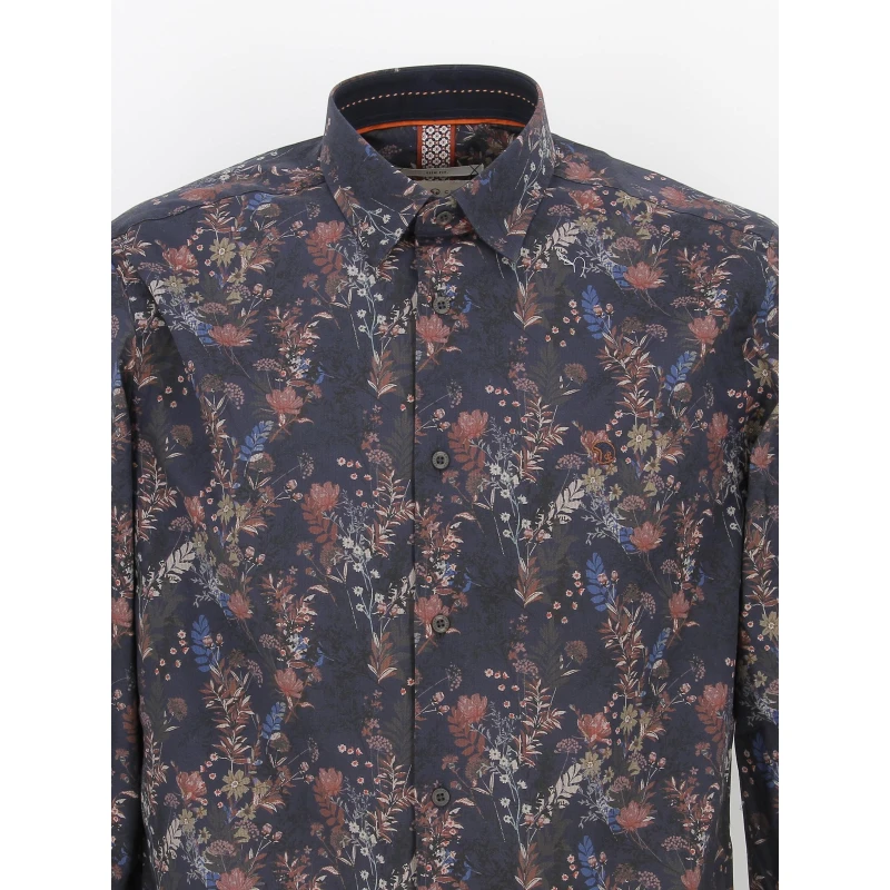 Chemise à Fleurs Lolypme Bleu Marine Homme - Benson & Cherry 5 Chemise à Fleurs Lolypme Bleu Marine Homme - Benson & Cherry – Image 3