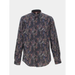 Chemise à Fleurs Lolypme Bleu Marine Homme - Benson & Cherry