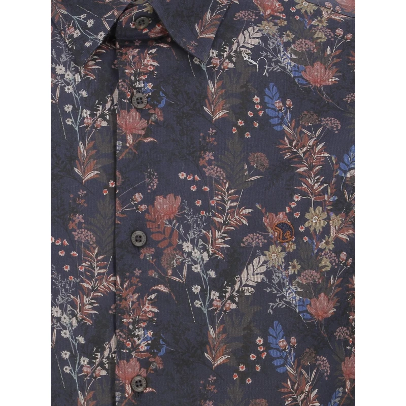 Chemise à Fleurs Lolypme Bleu Marine Homme - Benson & Cherry 6 Chemise à Fleurs Lolypme Bleu Marine Homme - Benson & Cherry – Image 4