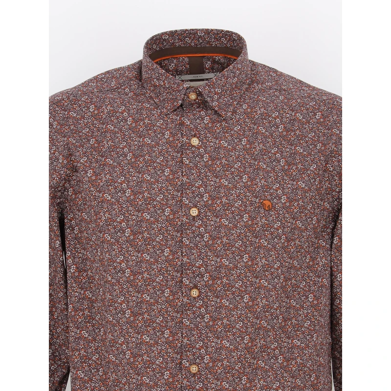 Chemise à Fleurs Los Bordeaux Homme - Benson & Cherry 5 Chemise à Fleurs Los Bordeaux Homme - Benson & Cherry – Image 3