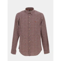 Chemise à Fleurs Los Bordeaux Homme - Benson & Cherry
