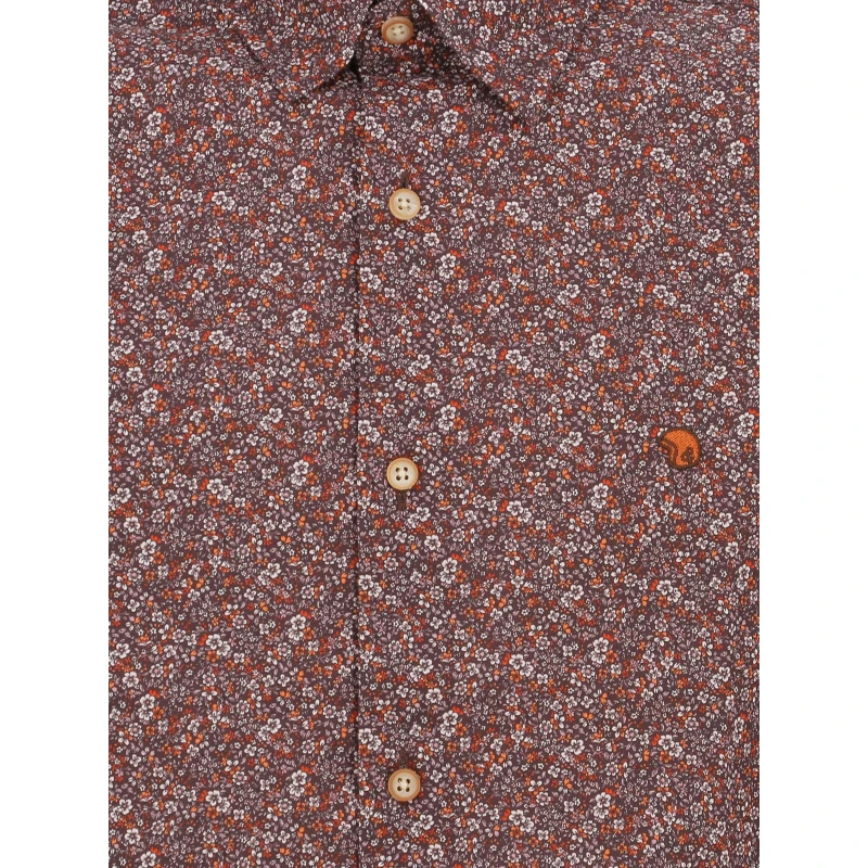 Chemise à Fleurs Los Bordeaux Homme - Benson & Cherry 6 Chemise à Fleurs Los Bordeaux Homme - Benson & Cherry – Image 4