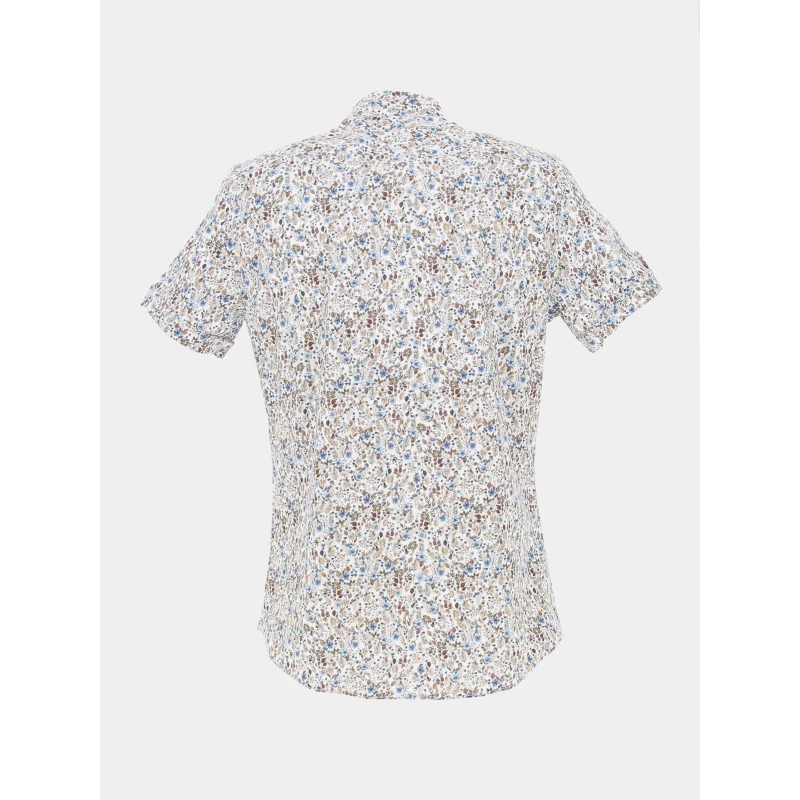 Chemise à Fleurs Lucile Blanc Homme - Benson & Cherry 4 Chemise à Fleurs Lucile Blanc Homme - Benson & Cherry – Image 2