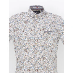 Chemise à Fleurs Lucile Blanc Homme - Benson & Cherry 9 Chemise à Fleurs Lucile Blanc Homme - Benson & Cherry -TEDDY Vetements Magasin chemise a fleurs lucile blanc homme benson cherry 3