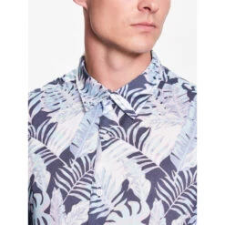 Chemise à Fleurs Tropique Eco Bleu Homme - Guess -TEDDY Vetements Magasin chemise a fleurs tropique eco bleu homme guess 3