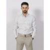 Chemise à Imprimés Last Blanc Kaki Homme - Benson & Cherry -TEDDY Vetements Magasin chemise a imprimes last blanc kaki homme benson cherry
