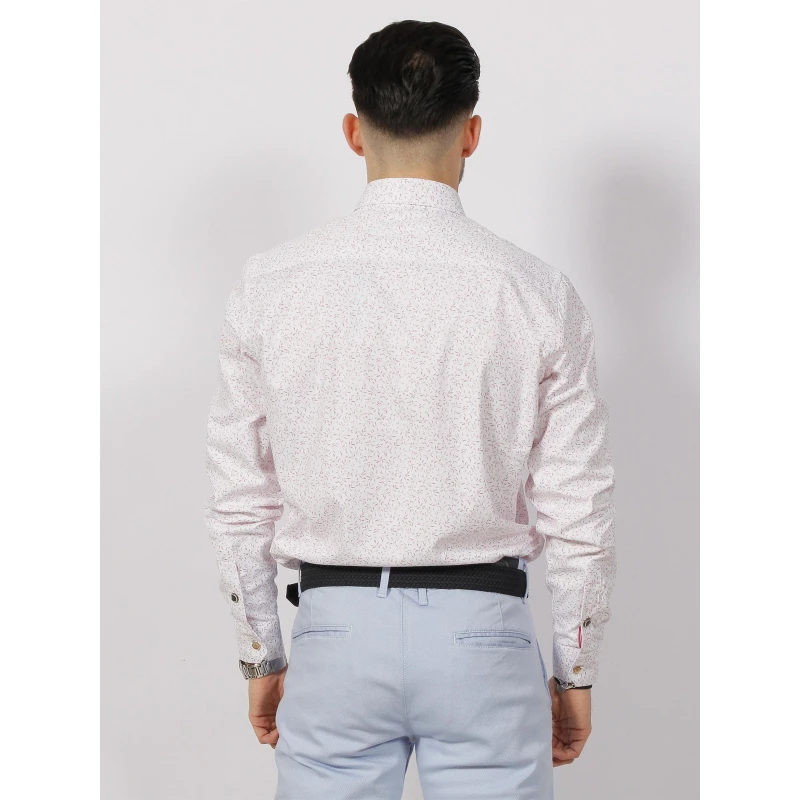 Chemise à Imprimés Signature Last Blanc Homme - Benson & Cherry 4 Chemise à Imprimés Signature Last Blanc Homme - Benson & Cherry – Image 2