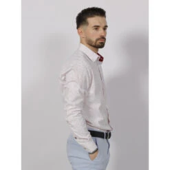 Chemise à Imprimés Signature Last Blanc Homme - Benson & Cherry 8 Chemise à Imprimés Signature Last Blanc Homme - Benson & Cherry -TEDDY Vetements Magasin chemise a imprimes signature last blanc homme benson cherry 2