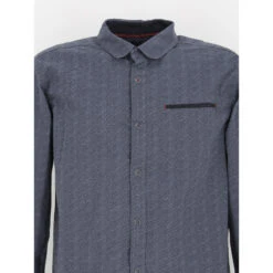 Chemise à Motif Bleu Marine Homme - Rms 26 8 Chemise à Motif Bleu Marine Homme - Rms 26 -TEDDY Vetements Magasin chemise a motif bleu marine homme rms 26 2