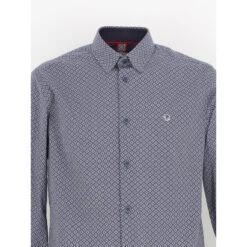 Chemise à Motif Classic Bleu Marine Homme - Benson & Cherry 9 Chemise à Motif Classic Bleu Marine Homme - Benson & Cherry -TEDDY Vetements Magasin chemise a motif classic bleu marine homme benson cherry 3