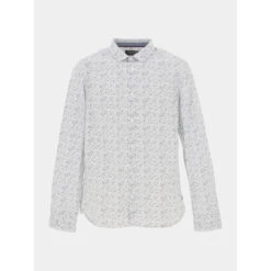 Chemise Carton Floral Blanc Homme - Teddy Smith
