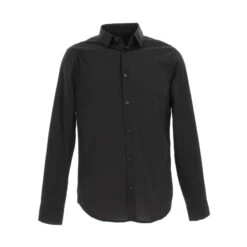 Chemise Droite Camicia Noir Homme - Armani Exchange