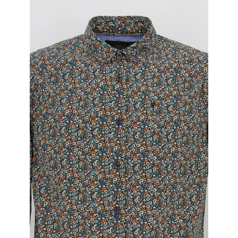 Chemise Drome Fleurs Multicolore Homme - Le Temps Des Cerises 5 Chemise Drome Fleurs Multicolore Homme - Le Temps Des Cerises – Image 3