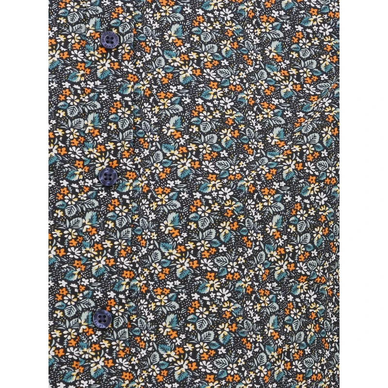 Chemise Drome Fleurs Multicolore Homme - Le Temps Des Cerises 6 Chemise Drome Fleurs Multicolore Homme - Le Temps Des Cerises – Image 4