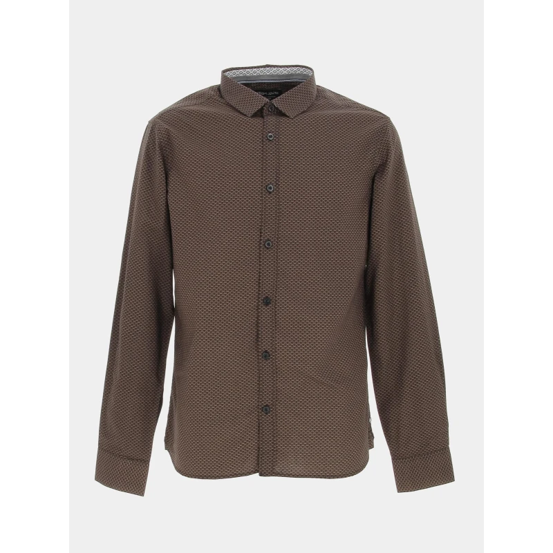 Chemise Ebene Marron Homme - Teddy Smith 3 Chemise Ebene Marron Homme - Teddy Smith