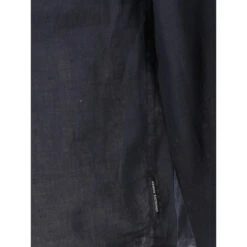 Chemise En Lin Bleu Marine Homme - Armani Exchange -TEDDY Vetements Magasin chemise en lin bleu marine homme armani exchange 3