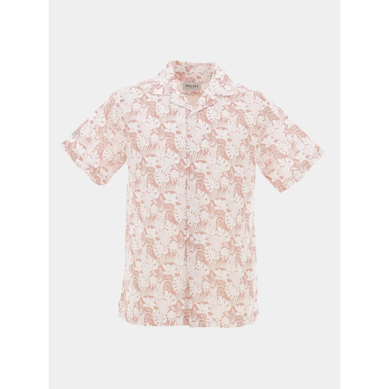 Chemise En Lin Pank Rose Blanc Homme - Deeluxe 3 Chemise En Lin Pank Rose Blanc Homme - Deeluxe
