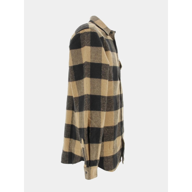 Chemise épaisse à Carreaux Marron Homme - Jack & Jones 5 Chemise épaisse à Carreaux Marron Homme - Jack & Jones – Image 3