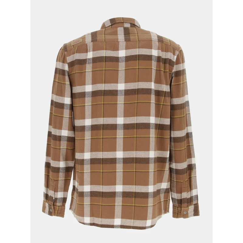 Chemise épaisse à Carreaux Marron Homme - Oxbow 4 Chemise épaisse à Carreaux Marron Homme - Oxbow – Image 2
