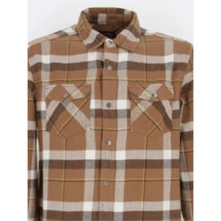 Chemise épaisse à Carreaux Marron Homme - Oxbow 9 Chemise épaisse à Carreaux Marron Homme - Oxbow -TEDDY Vetements Magasin chemise epaisse a carreaux marron homme oxbow 3