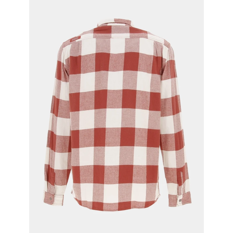 Chemise épaisse à Carreaux Paprika Rouge Homme - Oxbow 4 Chemise épaisse à Carreaux Paprika Rouge Homme - Oxbow – Image 2