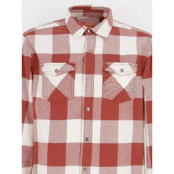 Chemise épaisse à Carreaux Paprika Rouge Homme - Oxbow 9 Chemise épaisse à Carreaux Paprika Rouge Homme - Oxbow -TEDDY Vetements Magasin chemise epaisse a carreaux paprika rouge homme oxbow 3