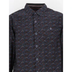 Chemise Fleurs Bleu Homme - Rms 26 -TEDDY Vetements Magasin chemise fleurs bleu homme rms 26 2