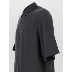 Chemise Fluide Loose Noir Homme - Armani Exchange -TEDDY Vetements Magasin chemise fluide loose noir homme armani exchange 3