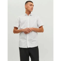 Chemise Imprimés Cardiff Blanc Homme - Jack & Jones