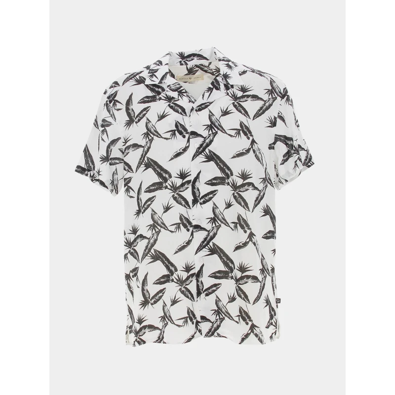 Chemise Imprimés Feuilles Blanc Homme - Benson & Cherry 3 Chemise Imprimés Feuilles Blanc Homme - Benson & Cherry
