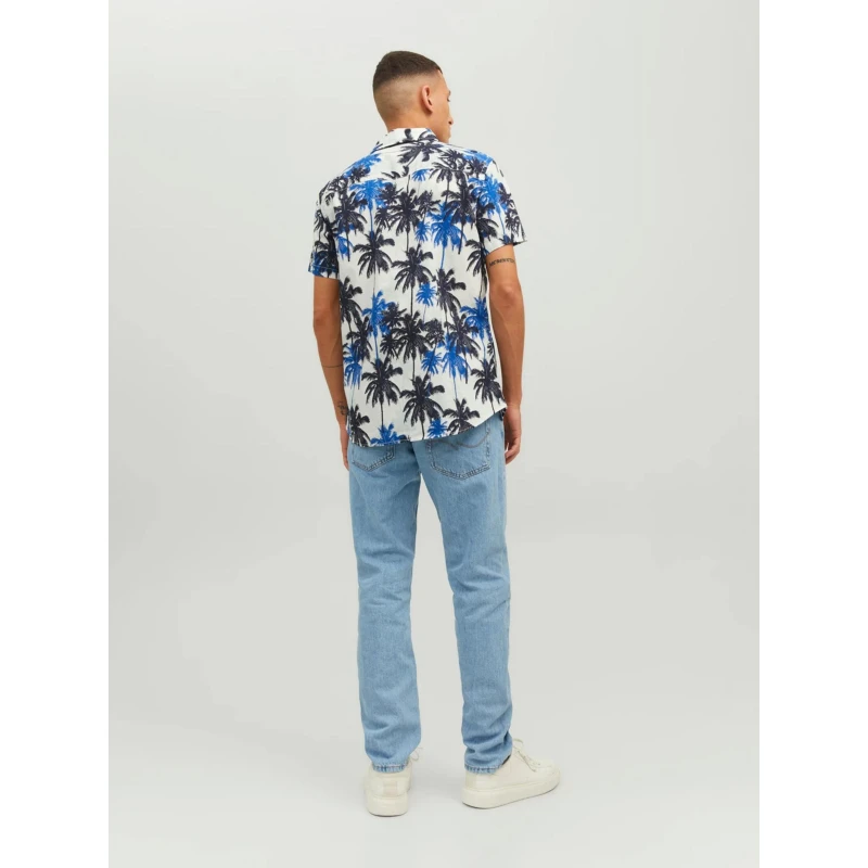 Chemise Imprimés Palmiers James Tulum Bleu Homme - Jack & Jones 4 Chemise Imprimés Palmiers James Tulum Bleu Homme - Jack & Jones – Image 2