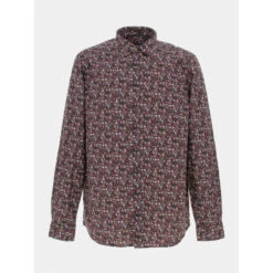 Chemise Jaden Imprimé Floral Noir/rose Homme - Izac