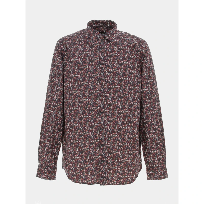 Chemise Jaden Imprimé Floral Noir/rose Homme - Izac 3 Chemise Jaden Imprimé Floral Noir/rose Homme - Izac