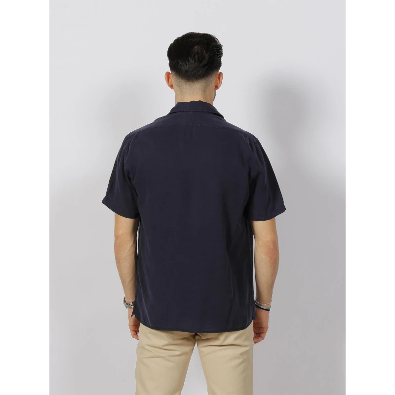 Chemise Légère Hawai Bleu Marine Homme - Serge Blanco 4 Chemise Légère Hawai Bleu Marine Homme - Serge Blanco – Image 2