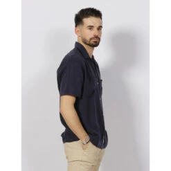 Chemise Légère Hawai Bleu Marine Homme - Serge Blanco 8 Chemise Légère Hawai Bleu Marine Homme - Serge Blanco -TEDDY Vetements Magasin chemise legere hawai bleu marine homme serge blanco 2