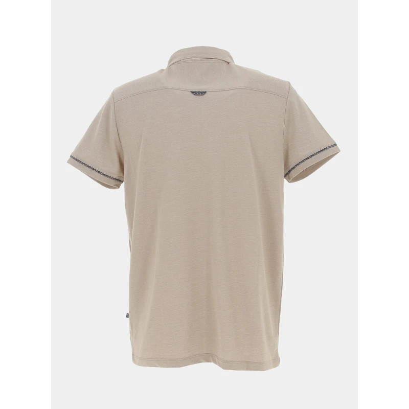 Chemise Légère Loomea Beige Homme - Benson & Cherry 4 Chemise Légère Loomea Beige Homme - Benson & Cherry – Image 2